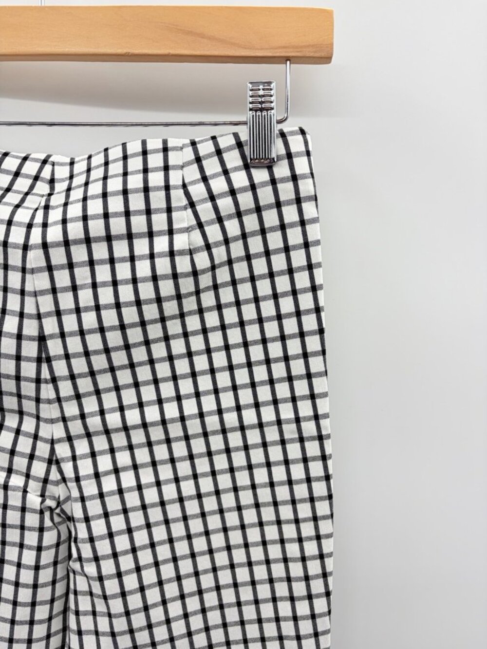 Adrianna Papell Womens Size 4 Plaid Print Pull On Stretch Cropped Ankle Pants - Picture 4 of 6
